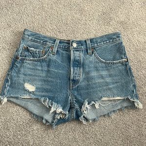 501 Levis Denim Shorts